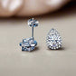 Feshionn IOBI Earrings Diamond White Infused 1CT Austrian Crystal Pear Stud Earrings