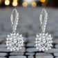 Feshionn IOBI Earrings Duchess 4CT Cushion Cut Floral Halo IOBI Cultured Diamond Earrings