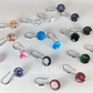 Feshionn IOBI Earrings Exotic Rose Naked IOBI Crystals Drill Earrings - 10mm