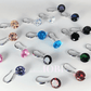 Feshionn IOBI Earrings Exotic Sapphire Naked IOBI Crystals Drill Earrings - 10mm