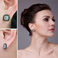 Feshionn IOBI Earrings Golden Spinel and Cushion Cut Smoky Quartz IOBI Precious Gems Earrings