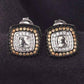 Feshionn IOBI Earrings Golden Spinel and Cushion Cut Smoky Quartz IOBI Precious Gems Earrings