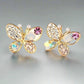 Feshionn IOBI Earrings Jeweled Confetti Butterfly Earrings