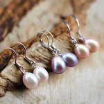 Naked Natural Freshwater Pearl Drop Earrings for Women