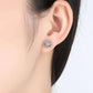 Feshionn IOBI Earrings Majestic Crown IOBI Crystal Silver Stud Earrings in Three Colors