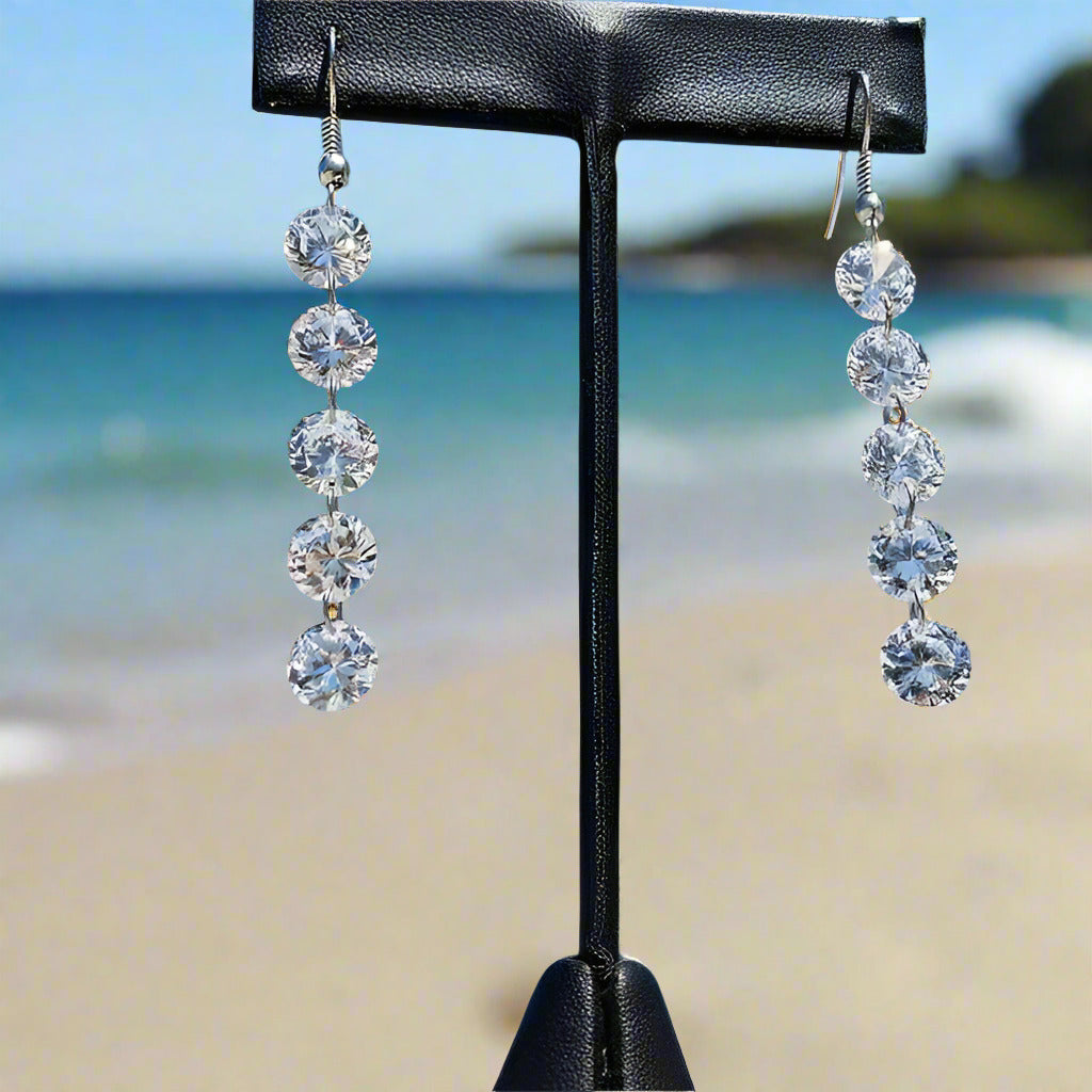 Feshionn IOBI Earrings Naked IOBI Crystals Drill Earrings - Party of 5