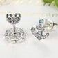 Feshionn IOBI Earrings Nautical Adventure Blue Topaz Irregular Sterling Silver Stud Earrings