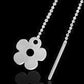 Feshionn IOBI Earrings ON SALE - Edgy Bold Daisy Flowers Silver Thread Earrings
