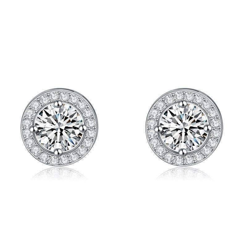 Feshionn IOBI Earrings ON SALE - Enchanted Halo Crystal Stud Earrings