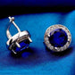 Feshionn IOBI Earrings ON SALE - Round Cut Halo Earrings in Five Elegant Colors
