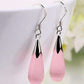 Feshionn IOBI Earrings Opalescent Cat Eye Waterdrop Dangling Hook Earrings
