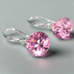 Feshionn IOBI Earrings Pink Quartz / 10mm Naked IOBI Crystals Drill Earrings - The Exotic Collection by Feshionn IOBI