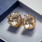 Feshionn IOBI Earrings Royal Crown IOBI Crystals Stud Earrings