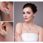 Feshionn IOBI Earrings Russian Halo Oval Cut 1CTW Nano Simulated Emerald IOBI Precious Gems Earrings