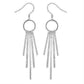 Feshionn IOBI Earrings Sterling Silver Five Link Bar Dangling Earrings