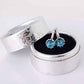Feshionn IOBI Earrings Topaz CZ Solitaire Hoop Earrings