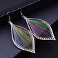 Feshionn IOBI Earrings Watercolors Global Beauty Silk Thread String Art Drop Earrings In Three Colors