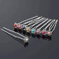 Feshionn IOBI Hair Jewelry Peach / 1 Small Pearl & Rhinestone Flower Hair Pins in 12 Elegant Colors