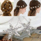 Feshionn IOBI Hair Jewelry Small Crystal Encrusted Starfish Silver Plated Hair Pins