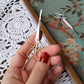 Feshionn IOBI Hair Jewelry Vintage Victorian Scissors Hair Clip Barrette