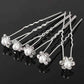 Feshionn IOBI Hair Jewelry White / 1 Small Pearl & Rhinestone Flower Hair Pins in 12 Elegant Colors