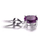 Feshionn IOBI Necklaces Amethyst Oval Cut 1.7CT IOBI Precious Gems Pendant Necklace