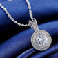 Feshionn IOBI Necklaces Belle Epoque Style Pendant Necklace with 1.25ct Swiss CZ in Platinum Plated Micro Pave' Setting