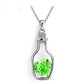 Feshionn IOBI Necklaces Bottled Up Love IOBI Crystals Necklace in June Bud Green