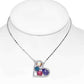Feshionn IOBI Necklaces Dazzling Shades of Pastel Multi-Stone IOBI Crystals Heart Pendant Necklace