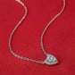 Feshionn IOBI Necklaces Isabella 1CT Heart Halo IOBI Cultured Diamond Solitaire Pendant