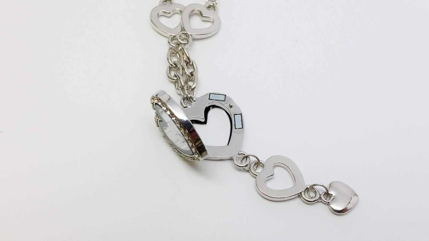 Feshionn IOBI Necklaces My Favorite Things Heart Shaped Charm Locket Necklace in Silver