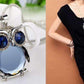 Feshionn IOBI Necklaces "Night Shades" Austrian Crystal Owl Cabochon Pendant Necklace ~ Three Colors to Choose!
