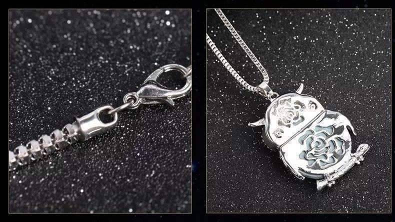 Feshionn IOBI Necklaces "Night Shades" Austrian Crystal Owl Cabochon Pendant Necklace ~ Three Colors to Choose!