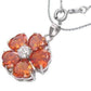 Feshionn IOBI Necklaces ON SALE - "Buttercup" Cubic Zirconia Flower Pendant Necklace