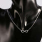 Feshionn IOBI Necklaces ON SALE - Micro Pavé Mini Eternity Symbol Sterling Silver Necklace