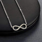 Feshionn IOBI Necklaces ON SALE - Micro Pavé Mini Eternity Symbol Sterling Silver Necklace