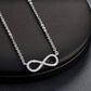 Feshionn IOBI Necklaces ON SALE - Micro Pavé Mini Eternity Symbol Sterling Silver Necklace