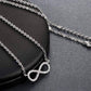 Feshionn IOBI Necklaces ON SALE - Micro Pavé Mini Eternity Symbol Sterling Silver Necklace