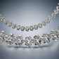 Feshionn IOBI Necklaces ON SALE - Mosaic Swiss CZ Diamond Triple Platinum Plated Tennis Necklace