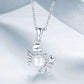 Feshionn IOBI Necklaces Ornate Pearl Crab Sterling Silver Necklace