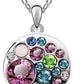 Feshionn IOBI Necklaces Party Confetti Austrian Crystal White Gold Necklace