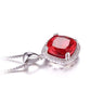 Feshionn IOBI Necklaces Passion Rubellite Cushion Cut 6.8CTW IOBI Precious Gems Halo Pendant Necklace