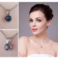 Feshionn IOBI Necklaces Rainbow Fire Genuine Mystic Topaz Round Cut 1CT IOBI Precious Gems Pendant Necklace