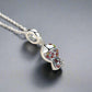 Feshionn IOBI Necklaces Rainbow Fish Pavé CZ Sterling Silver Necklace