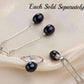Feshionn IOBI Necklaces Tahitian Black Genuine Freshwater Pearl Drop Necklace