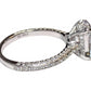 Feshionn IOBI Rings Alexandra 3CT Oval Petite French Pavé Crown IOBI Cultured Diamond Ring
