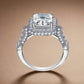 Feshionn IOBI Rings Aurelia 3CT Emerald Cut Halo IOBI Cultured Diamond Ring