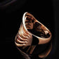 Feshionn IOBI Rings "Contour" Six Line Ring in 18k Rose Gold or White Gold