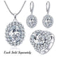 Feshionn IOBI Rings Countess 5CT Oval Double Halo IOBI Cultured Diamond Ring