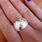 Feshionn IOBI Rings Crocodile Textured Sterling Silver Ring